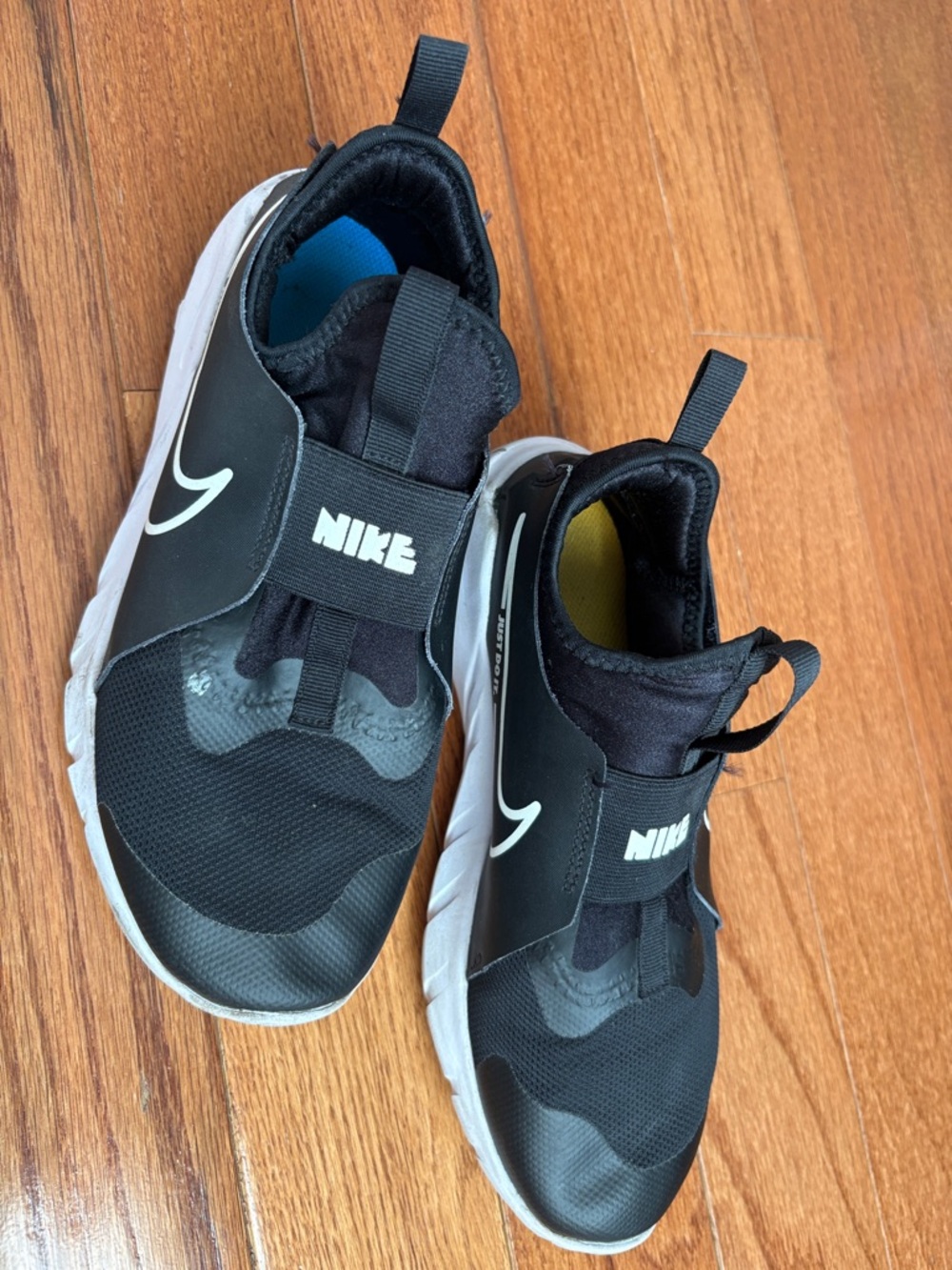 Nike Kids Black and White Slip-On Sneakers